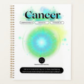 Modern sterrenbeeld kanker Quote Water Element Planner (Voorkant)