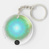 Modern sterrenbeeld kanker Quote Water Element Sleutelhanger (Achterkant)