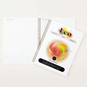 Modern sterrenbeeld Leo Quote elementenvuur Planner