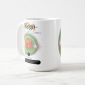 Modern sterrenbeeld Maagd Quote Aarde Element Koffiemok (Voorkant links)