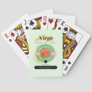 Modern sterrenbeeld Maagd Quote Aarde Element Pokerkaarten