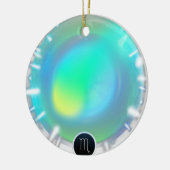 Modern sterrenbeeld Schorpioen Quote Water Element Keramisch Ornament (Links)