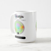 Modern sterrenbeeld Stier Quote Aarde Element Koffiemok (Voorkant links)