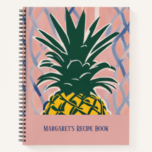 Modern Stijl Ananas Persoonlijk Receptenboek Notitieboek
