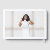 Modern stijlvol | 3 Foto Monogram Afstuderen Gastenboek (Achterkant)