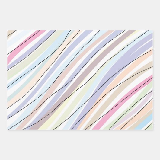 Modern stijlvol Abstract pasteelontwerp Inpakpapier Vel (Voorkant 3)