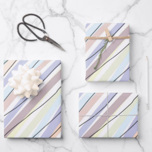Modern stijlvol Abstract pasteelontwerp Inpakpapier Vel