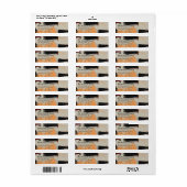 Modern stijlvol Abstract retouradres Etiket (Full Sheet)