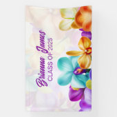 Modern stijlvol afstudeerfeest spandoek (Verticaal)