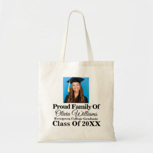 Modern stijlvol Afstuderen fotoafstudeerfeest Tote Bag