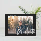 Modern stijlvol  Afstuderen Kaart (Staand voorkant)