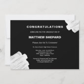 Modern stijlvol  Afstuderen Kaart (Achterkant)