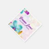 Modern Stijlvol Afstuderen Papieren servet (Hoek)