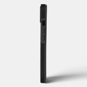 Modern stijlvol bijenzwart monogram Case-Mate iPhone case (Achterkant / Links)