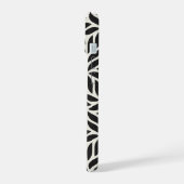 Modern stijlvol bladpatroon iPhone 15 hoesje (Linkerkant)