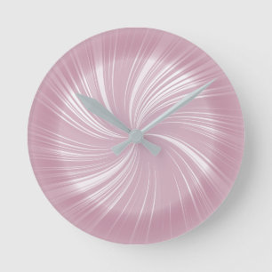 Modern stijlvol Bleek Roos Roze ronde stijl Klok