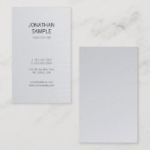 Modern stijlvol design, zilver Glamor Trendy Luxur Visitekaartje (Voorkant / Achterkant)