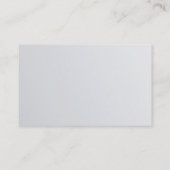 Modern stijlvol design, zilver Glamor Trendy Luxur Visitekaartje (Achterkant)