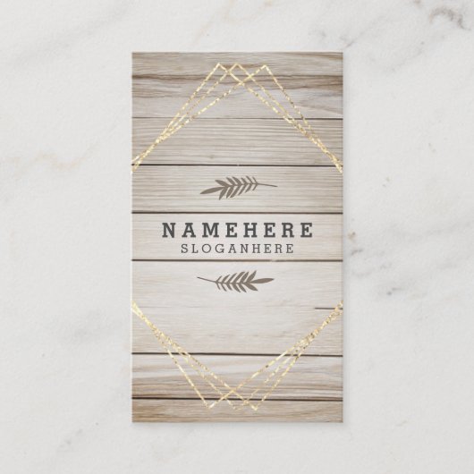 Modern stijlvol, donker hout - verticaal Visitekaa Visitekaartje (Voorkant)