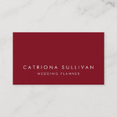 Modern, stijlvol, elegant Firebrick Red Visitekaar Visitekaartje (Voorkant)