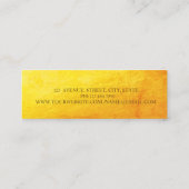 Modern stijlvol goud, marmer, geometrisch mini visitekaartje (Achterkant)