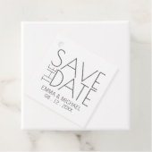 Modern stijlvol huwelijk sparen de datum bedankjes labels (In situ)