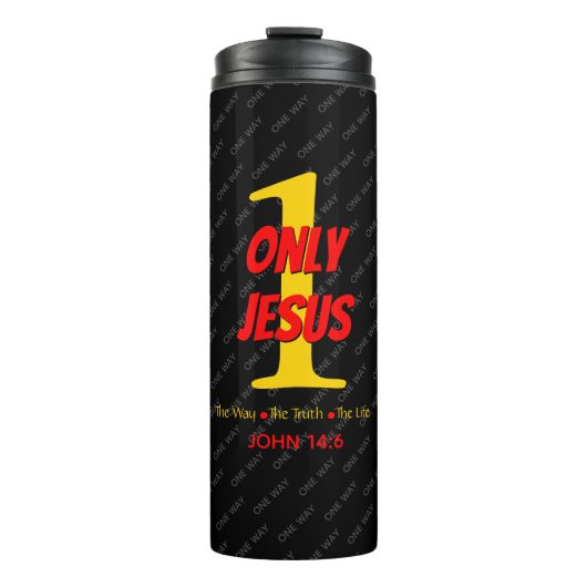 Modern stijlvol jezus Christelijk Thermosbeker (Voorkant)