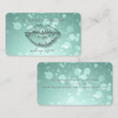 Modern Stijlvol, Makeup kunstenaar, Bokeh, Lips Visitekaartje (Voorkant / Achterkant)