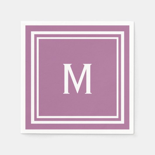 Modern stijlvol model aangepast monogram servetten (Voorkant)