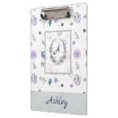 Modern stijlvol monogram Girly Pattern Ashley Klembord (Links)