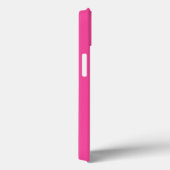 Modern Stijlvol Monogram Script Hot Pink Wavy Line Case-Mate iPhone Case (Achterkant / Rechts)