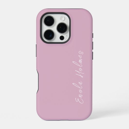 Modern stijlvol monogram script iPhone hoesje (Achterkant)