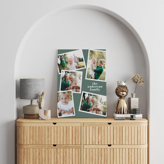 Modern stijlvol, multi-fotoreportaal voor thuisgeb canvas afdruk