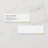 Modern stijlvol patroon mini visitekaartje (Voorkant / Achterkant)