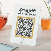 Modern Stijlvol QR-bedrijfsteken met Logo