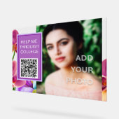 Modern stijlvol QR-code acryl teken Acryl Bord (Hoek)