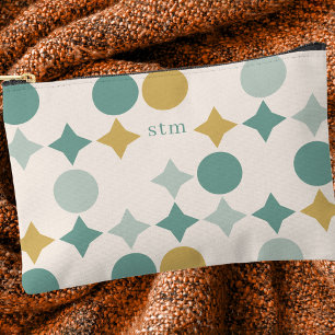 Modern stijlvol retro patroon monogram etui