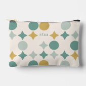 Modern stijlvol retro patroon monogram etui (Voorkant)