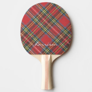 Modern Stijlvol Royal Stewart Tartan Patroon Tafeltennisbatje