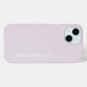 Modern stijlvol roze monogram Case-Mate iPhone case (Achterkant (horizontaal))