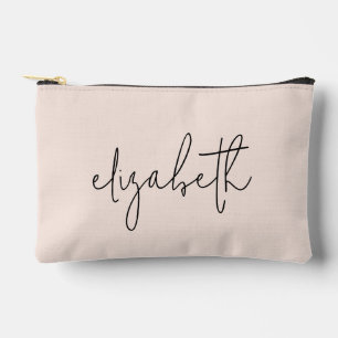 Modern stijlvol script blush roze etui