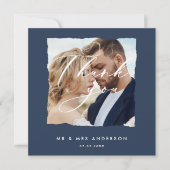 Modern stijlvol script elegant typografie bruiloft aankondiging (Voorkant)