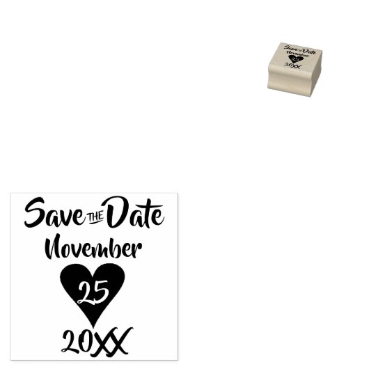 Modern Stijlvol Sla de datum op Rubberstempel (Gestempeld)
