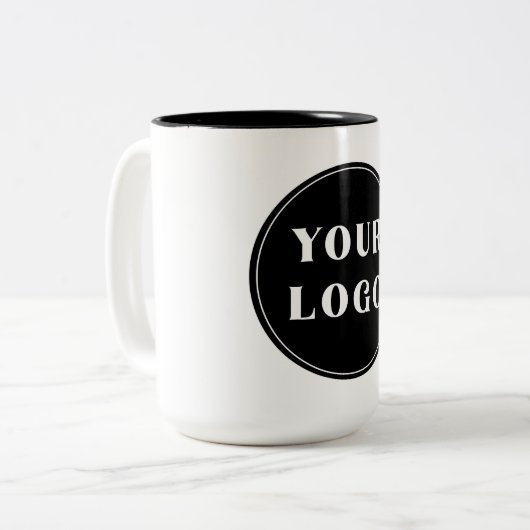 Modern, stijlvol, stijlvol en tweekleurige koffiemok (Voorkant links)