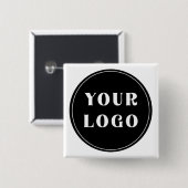 Modern, stijlvol, stijlvol en  vierkante button 5,1 cm (Voorkant /achterkant)