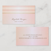 Modern stijlvol striped visitekaartje (Voorkant / Achterkant)