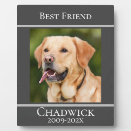 Modern Stijlvol toevoegen Foto Pet Memorial Fotoplaat