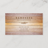 Modern stijlvol Visitekaartje van glitter (Achterkant)