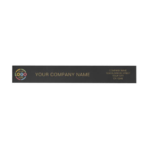 Modern Stijlvol Zwart Goud Business Logo Branded