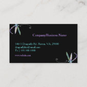 Modern stijlvolle dragonfly Designer Visitekaartje (Achterkant)